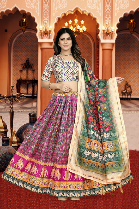 Dola Silk Attractive Fancy Lehenga Choli for Women