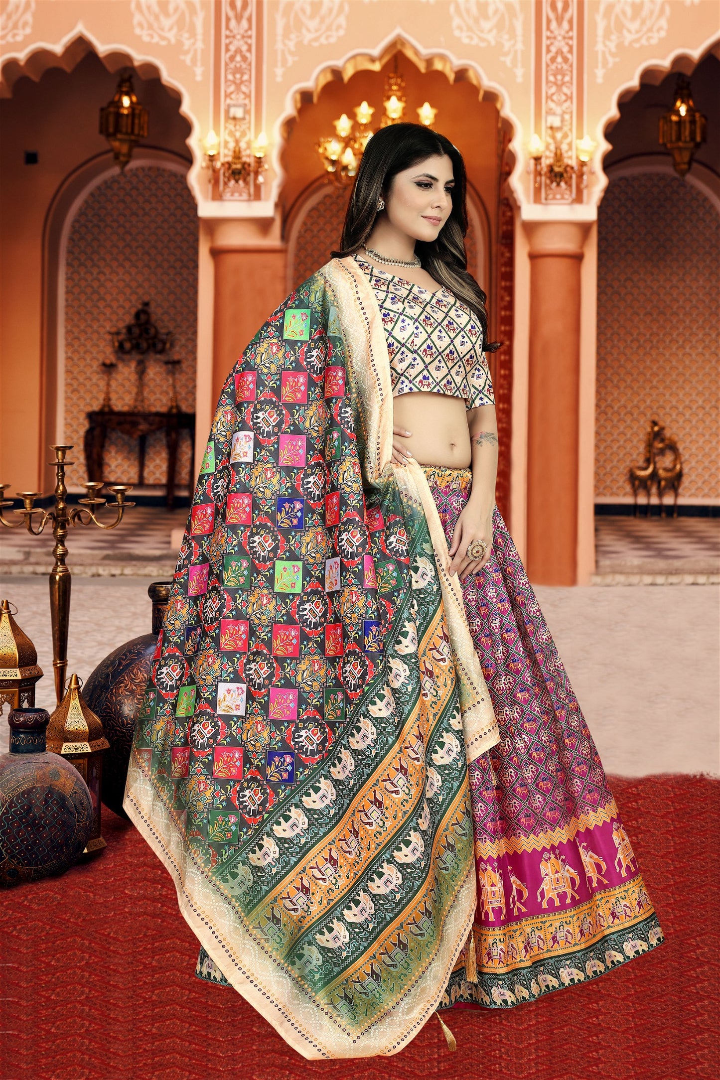 Dola Silk Attractive Fancy Lehenga Choli for Women